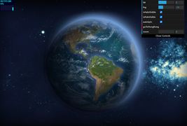 js+html5地球仪3D旋转网页特效