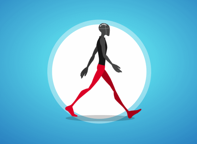 SVG人走路动画特效