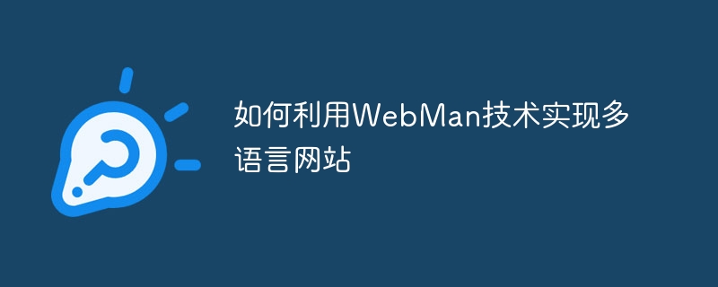 如何利用WebMan技术实现多语言网站